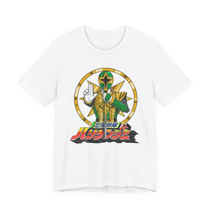 Hurricaneger Green Tee Super Sentai T Shirt Custom Graphic Art Cosplay Shirts Rangers Retro Vintage 90s