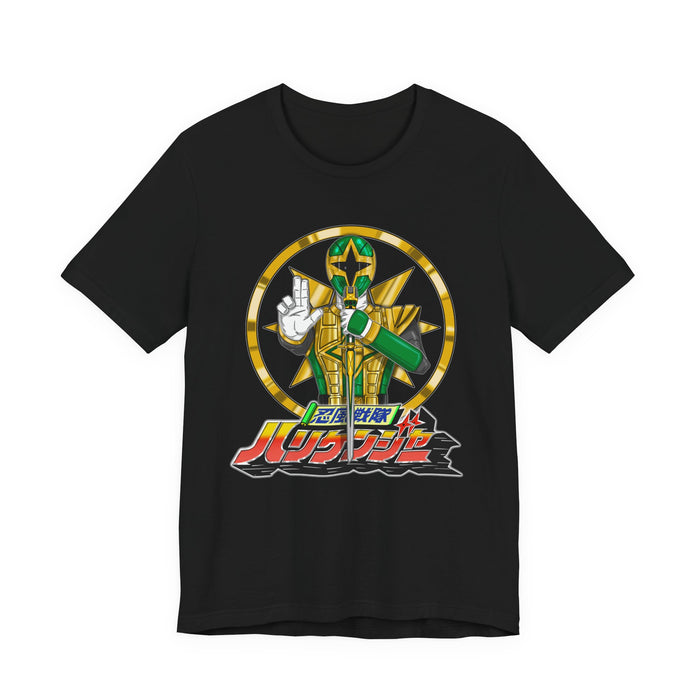 Hurricaneger Green Tee Super Sentai T Shirt Custom Graphic Art Cosplay Shirts Rangers Retro Vintage 90s
