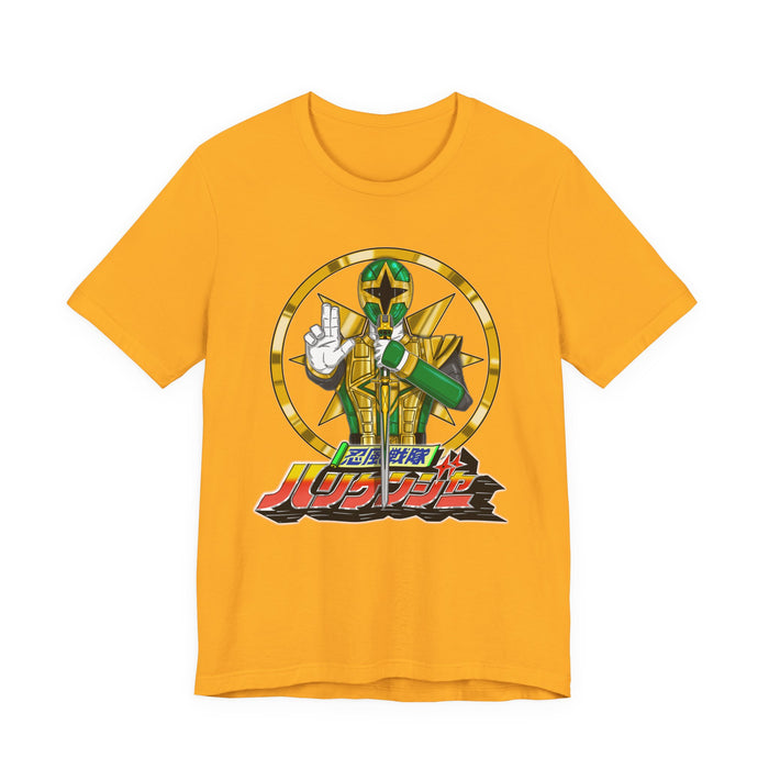 Hurricaneger Green Tee Super Sentai T Shirt Custom Graphic Art Cosplay Shirts Rangers Retro Vintage 90s