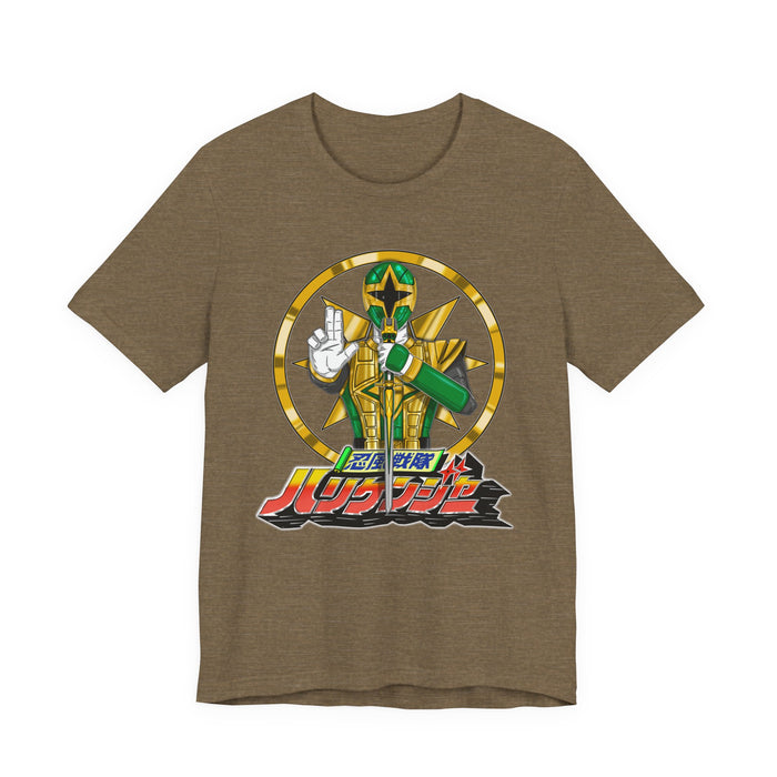 Hurricaneger Green Tee Super Sentai T Shirt Custom Graphic Art Cosplay Shirts Rangers Retro Vintage 90s