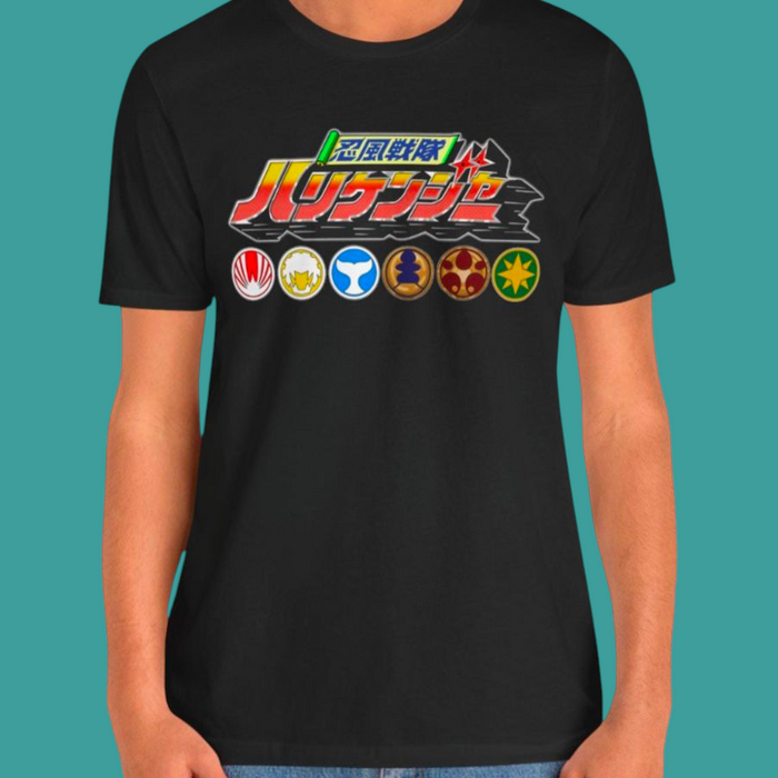 Hurricaneger Team Tee Super Sentai T Shirt Custom Graphic Art Cosplay Shirts Rangers Retro Vintage 90s