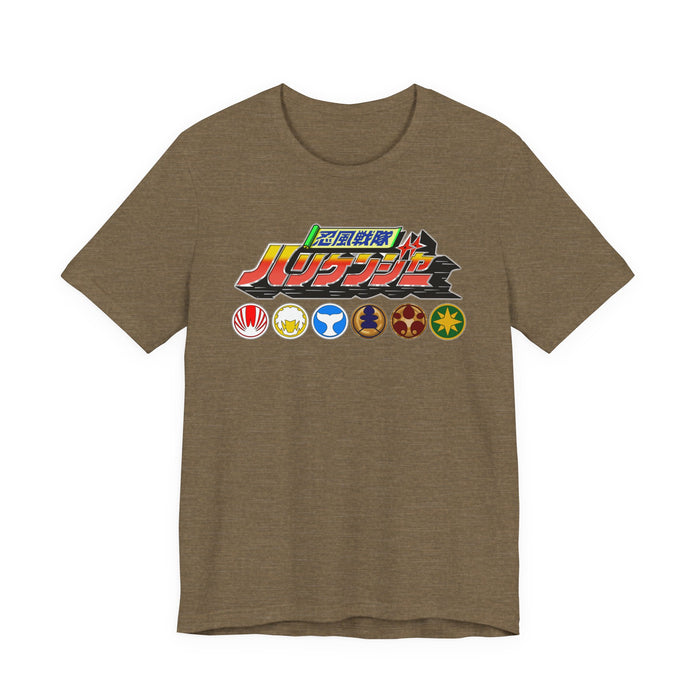 Hurricaneger Team Tee Super Sentai T Shirt Custom Graphic Art Cosplay Shirts Rangers Retro Vintage 90s