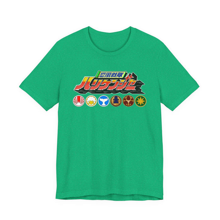 Hurricaneger Team Tee Super Sentai T Shirt Custom Graphic Art Cosplay Shirts Rangers Retro Vintage 90s