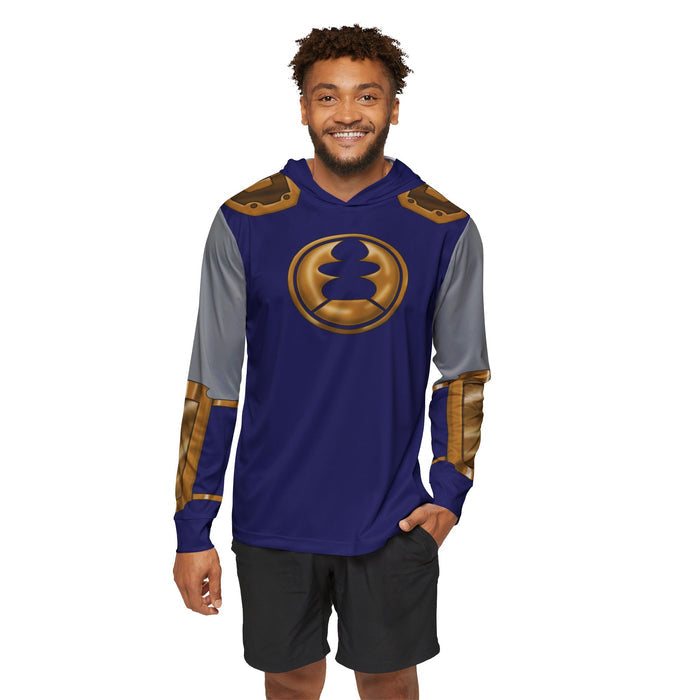 Hurricanger Blue Hoodie (Full Print) Lightweight, Breathable, workout, pull over, fitness Hoodie Super Sentai Custom