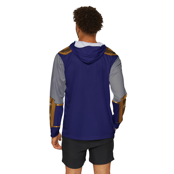 Hurricanger Blue Hoodie (Full Print) Lightweight, Breathable, workout, pull over, fitness Hoodie Super Sentai Custom