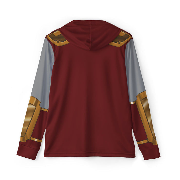 Hurricanger KabutiRaiger Crimson Blue Hoodie (Full Print) Lightweight, Breathable, workout, pull over, fitness Hoodie Super Sentai Custom