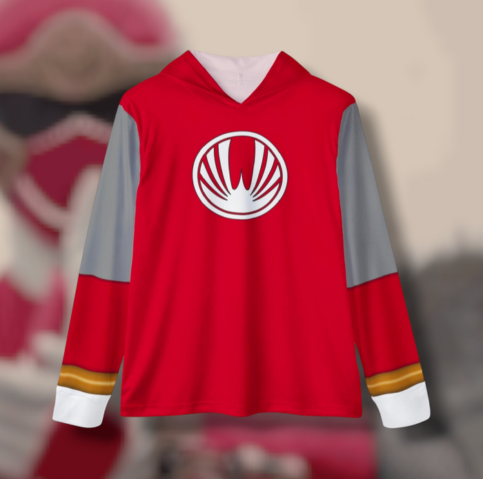 Super Sentai Inspired Hurricanger / power rangers Ninja Storm Red ranger costume hoodie