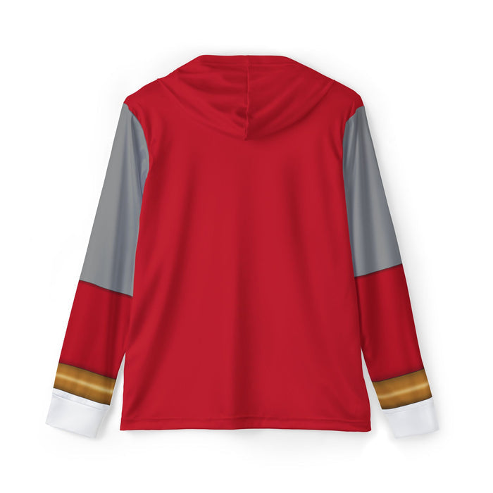 Hurricanger Red Hoodie (Full Print)Lightweight, Breathable, workout, pull over, fitness, Super Sentai Custom