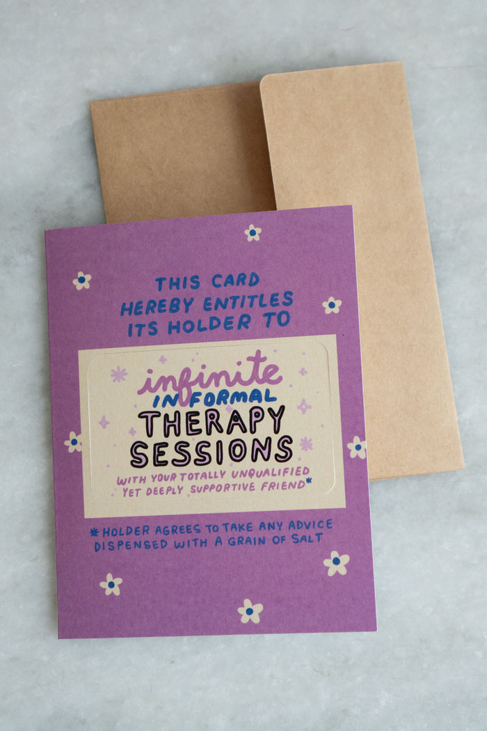 Infinite Therapy - Punch-Out Novelty Card
