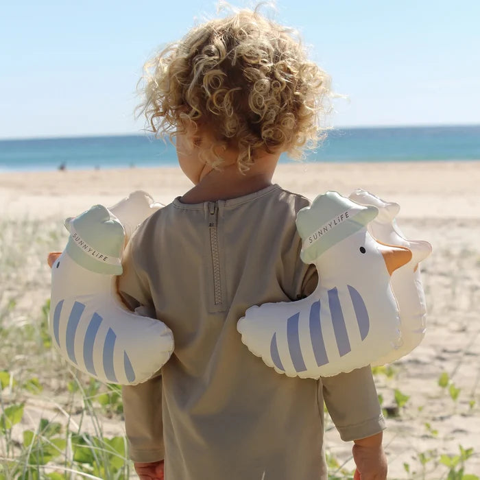 Inflatable Arm Bands Sid Seagull Blue Stripe