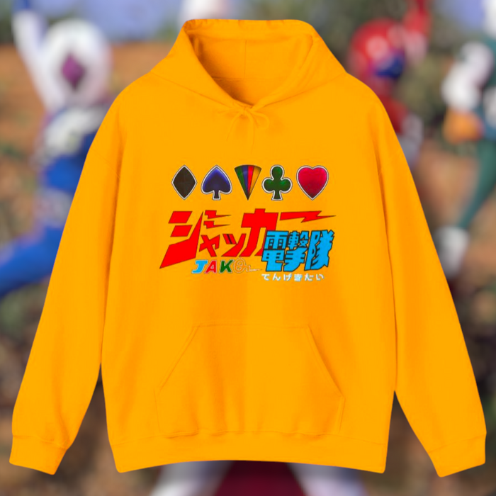 JAKQ Hoodie Super Sentai T Shirt Custom Graphic Art Cosplay Shirts Rangers Retro Vintage 90s