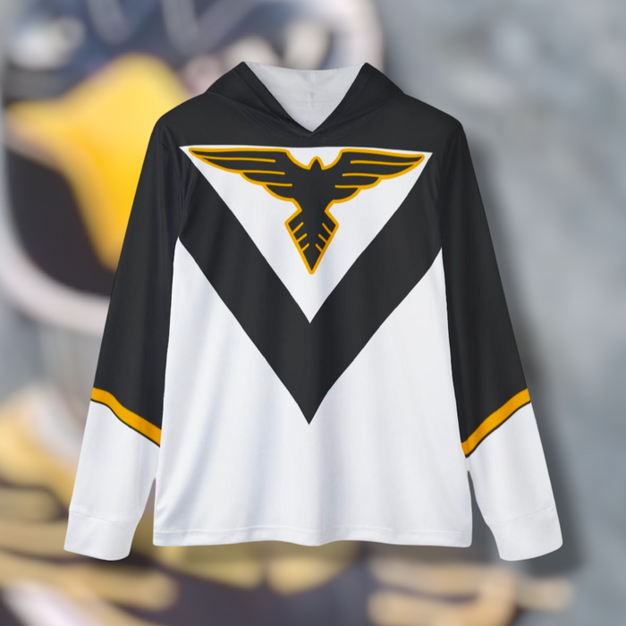 Jetman Black Condor Hoodie (Full Print) Lightweight, Breathable, workout, pull over, fitness Hoodie Super Sentai Custom