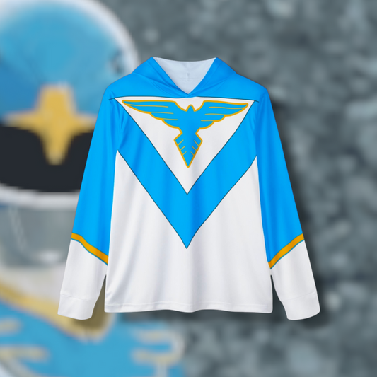 Jetman Blue Swallow Hoodie (Full Print) Lightweight, Breathable, workout, pull over, fitness Hoodie Super Sentai Custom