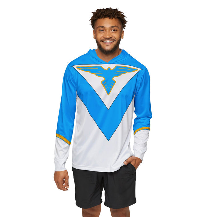 Jetman Blue Swallow Hoodie (Full Print) Lightweight, Breathable, workout, pull over, fitness Hoodie Super Sentai Custom