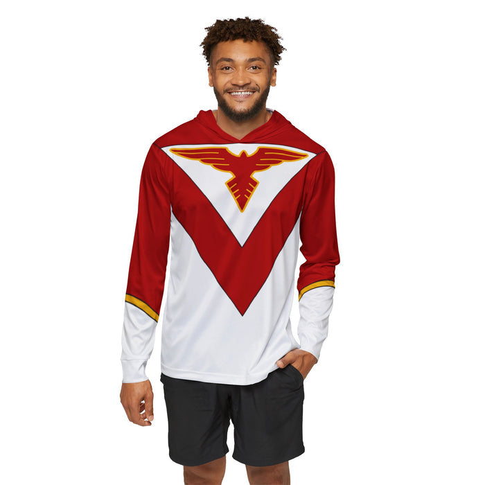 Jetman Red Hawk Hoodie (Full Print) Lightweight, Breathable, workout, pull over, fitness Hoodie Super Sentai Custom