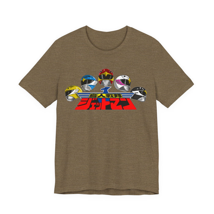 Jetman Team Tee Super Sentai T Shirt Custom Graphic Art Cosplay Shirts  Retro Vintage 90s