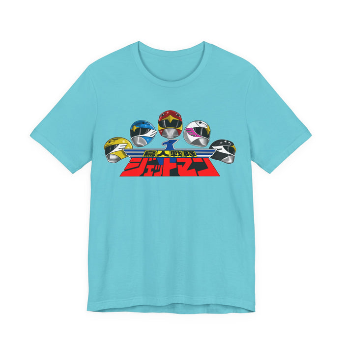 Jetman Team Tee Super Sentai T Shirt Custom Graphic Art Cosplay Shirts  Retro Vintage 90s