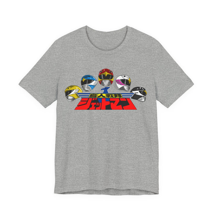 Jetman Team Tee Super Sentai T Shirt Custom Graphic Art Cosplay Shirts  Retro Vintage 90s
