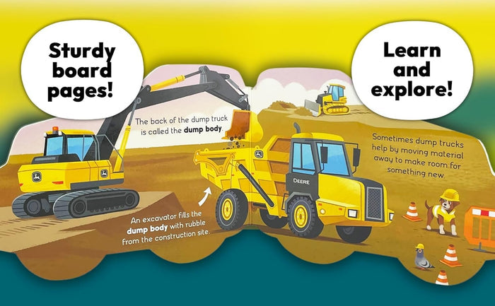 John Deere Kids How Dump Trucks Work Board Book