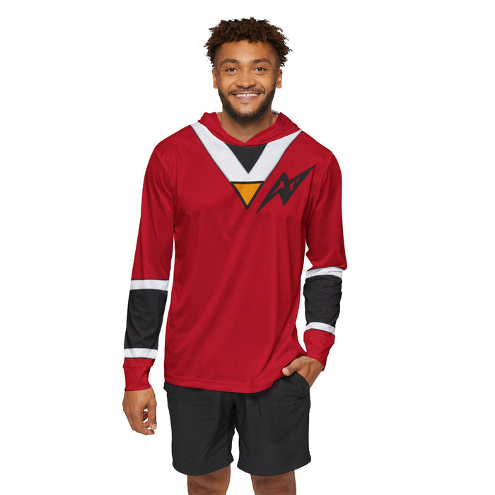 Kakuranger Ninja Red Hoodie (Full Print) Lightweight, Breathable, workout, pull over, fitness Hoodie Super Sentai Custom