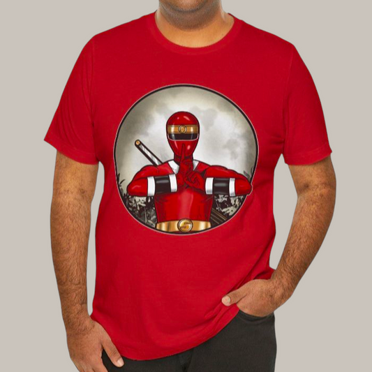 Super Sentai Inspired Kakuranger / power rangers alien ramgers T shirt featuring Red ranger