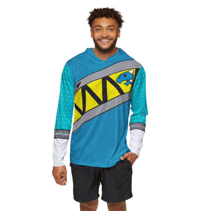Kyoryuger Aqua Hoodie (Full Print) Lightweight, Breathable, workout, pull over, fitness Hoodie Super Sentai Custom