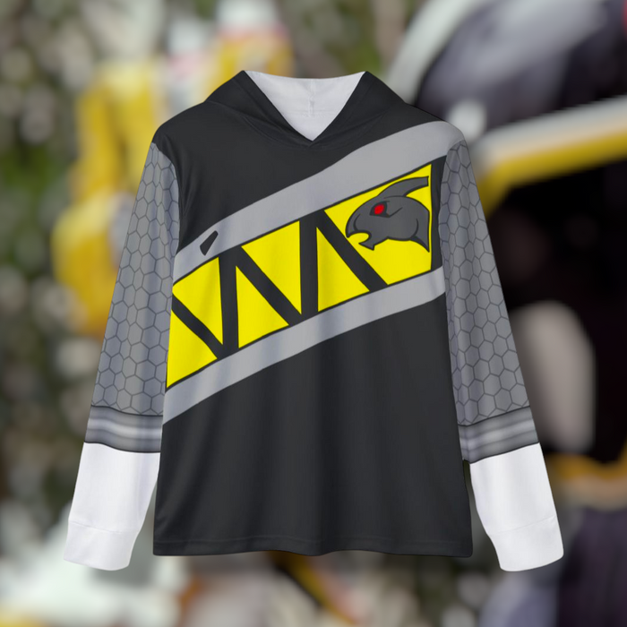 Kyoryuger Black Hoodie (Full Print) Lightweight, Breathable, workout, pull over, fitness Hoodie Super Sentai Custom