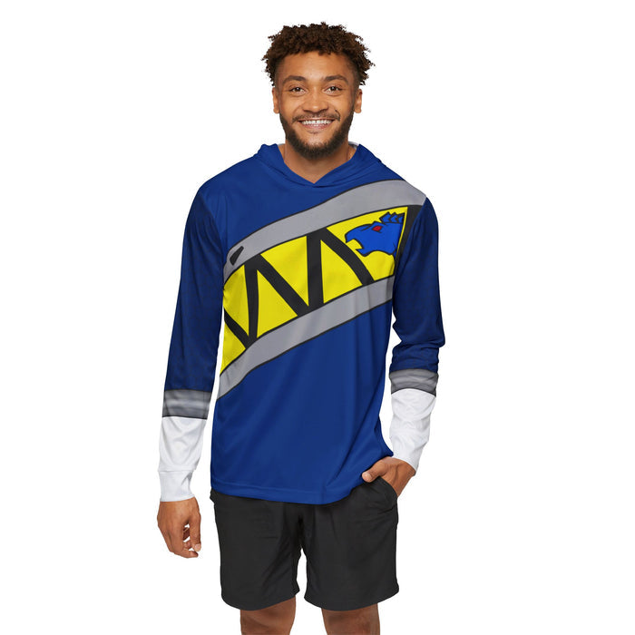Kyoryuger Blue Hoodie (Full Print) Lightweight, Breathable, workout, pull over, fitness Hoodie Super Sentai Custom