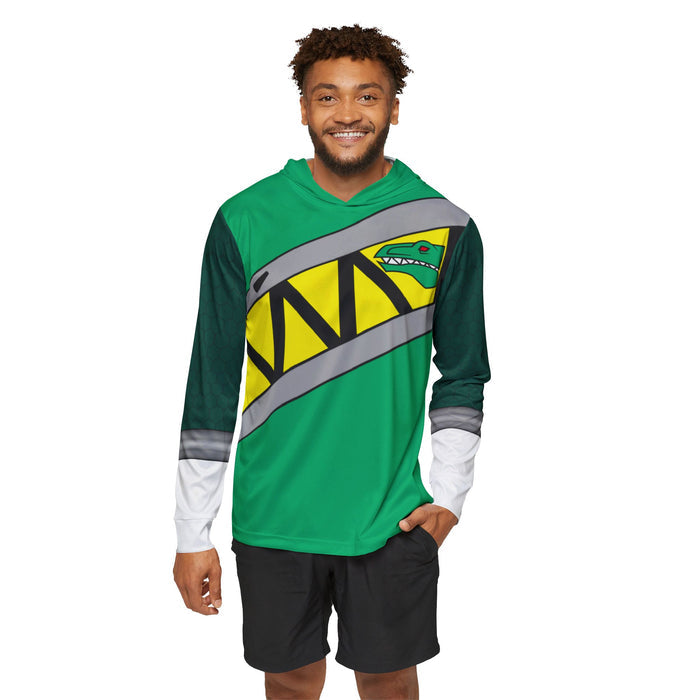 Kyoryuger Green Hoodie (Full Print)Lightweight, Breathable, workout, pull over, fitness Hoodie Super Sentai Custom
