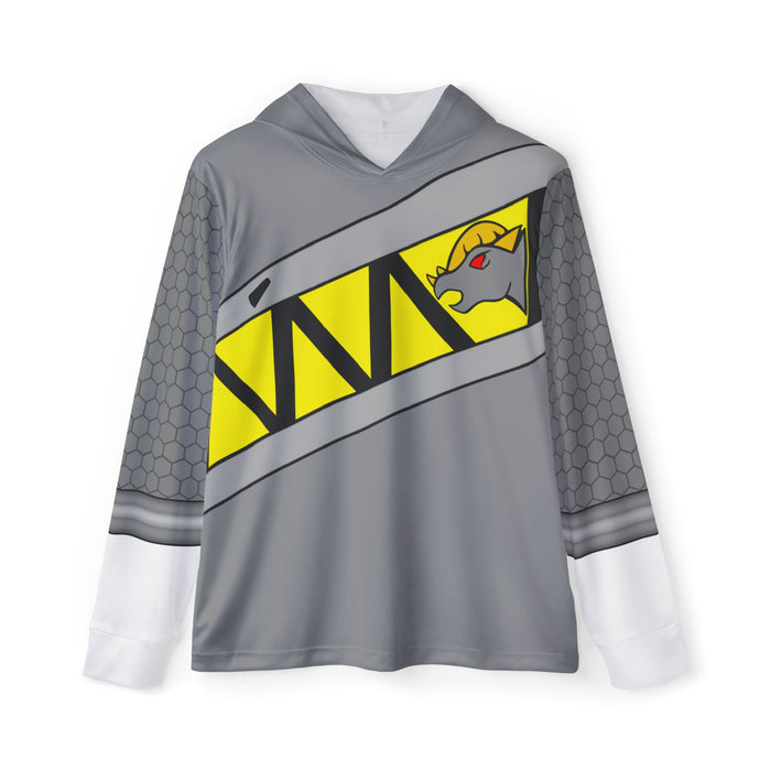 Kyoryuger Grey Hoodie (Full Print) Lightweight, Breathable, workout, pull over, fitness Hoodie Super Sentai Custom
