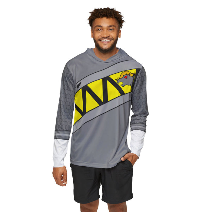 Kyoryuger Grey Hoodie (Full Print) Lightweight, Breathable, workout, pull over, fitness Hoodie Super Sentai Custom