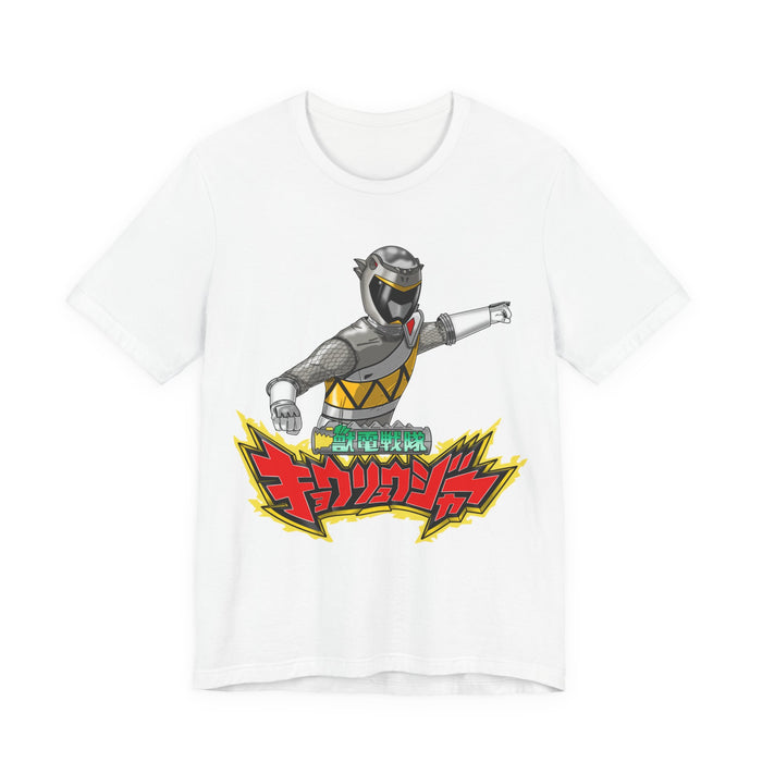 Kyoryuger Kyoryu Grey Tee Super Sentai T Shirt Custom Graphic Art Cosplay Shirts Rangers Retro Vintage 90s
