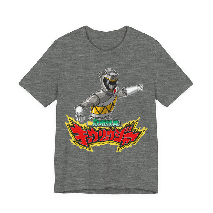 Kyoryuger Kyoryu Grey Tee Super Sentai T Shirt Custom Graphic Art Cosplay Shirts Rangers Retro Vintage 90s