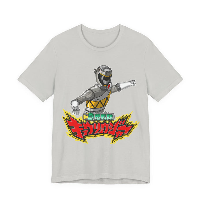 Kyoryuger Kyoryu Grey Tee Super Sentai T Shirt Custom Graphic Art Cosplay Shirts Rangers Retro Vintage 90s