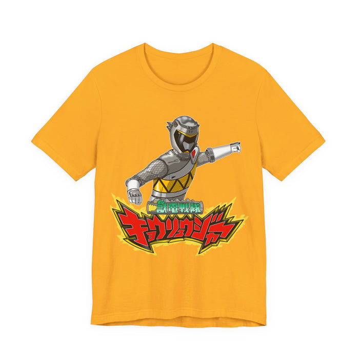 Kyoryuger Kyoryu Grey Tee Super Sentai T Shirt Custom Graphic Art Cosplay Shirts Rangers Retro Vintage 90s