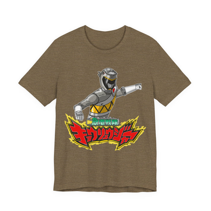 Kyoryuger Kyoryu Grey Tee Super Sentai T Shirt Custom Graphic Art Cosplay Shirts Rangers Retro Vintage 90s