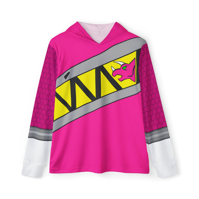 Kyoryuger Pink Hoodie (Full Print) Lightweight, Breathable, workout, pull over, fitness Hoodie Super Sentai Custom