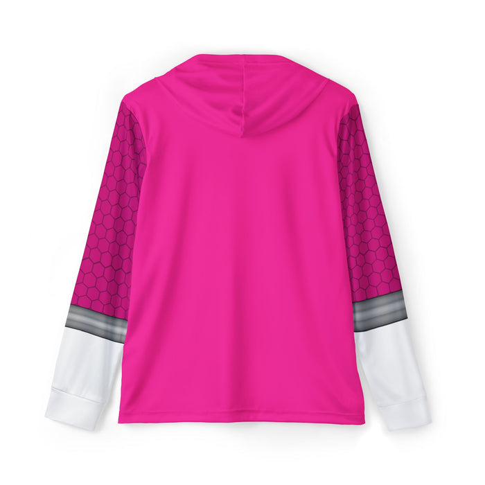Kyoryuger Pink Hoodie (Full Print) Lightweight, Breathable, workout, pull over, fitness Hoodie Super Sentai Custom