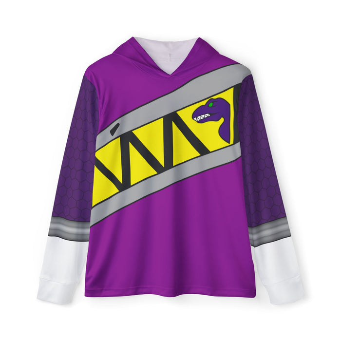 Kyoryuger Purple Hoodie (Full Print) Super Sentai Lightweight, Breathable, workout, pull over, fitness Hoodie Super Sentai Custom