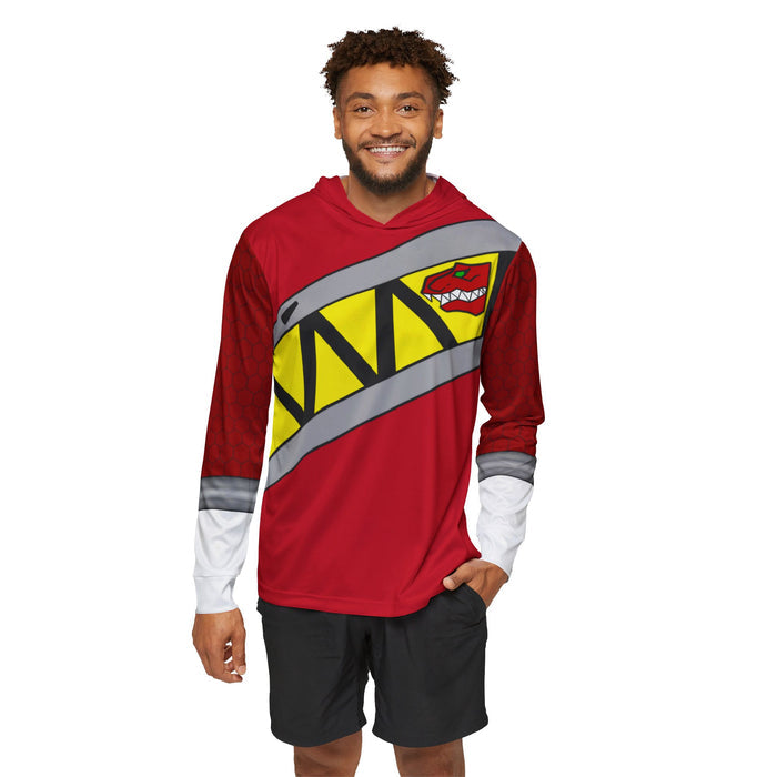 Kyoryuger Red Hoodie (Full Print) Super Sentai Lightweight, Breathable, workout, pull over, fitness Hoodie Super Sentai Custom
