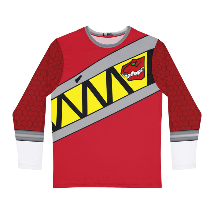 Kyoryuger Red Long Sleeve Shirt (Full Print) Custom Graphic Art Cosplay Shirts Dino Charge Rangers Retro Vintage 90s