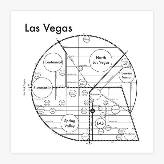 Las Vegas Letterpress Print