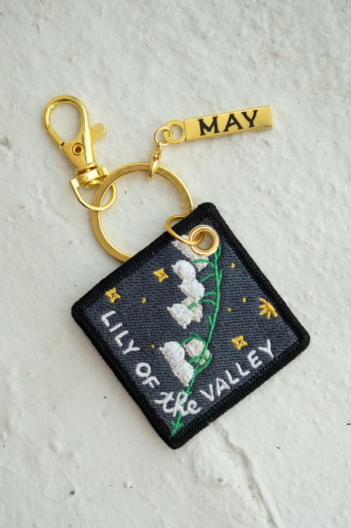 Lily of the Valley - May Birth Flower Keychain