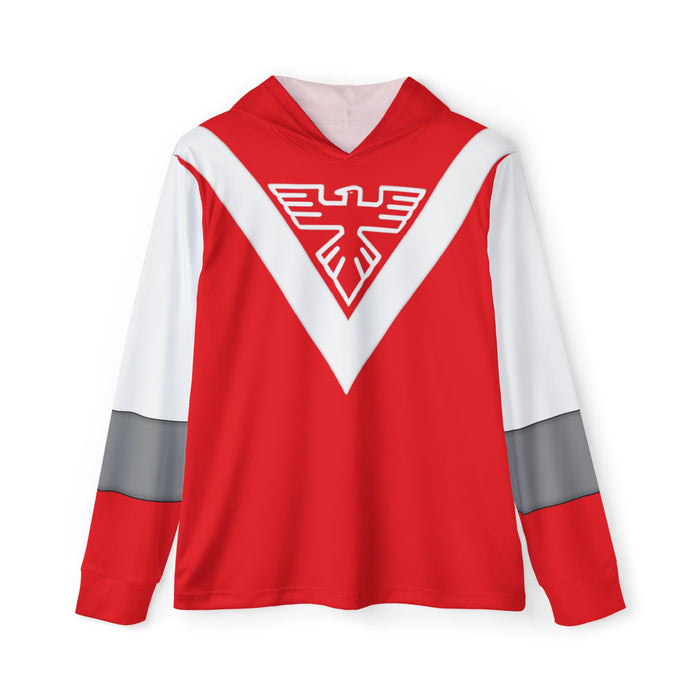 Liveman Red Falcon Hoodie (Full Print) Lightweight, Breathable, workout, pull over, fitness Hoodie Super Sentai Custom
