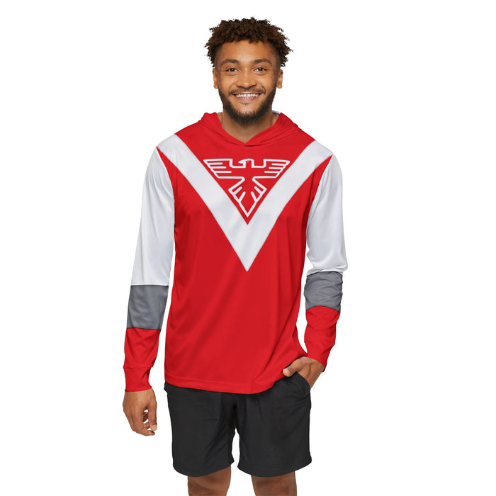 Liveman Red Falcon Hoodie (Full Print) Lightweight, Breathable, workout, pull over, fitness Hoodie Super Sentai Custom