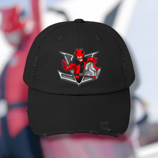 Lupinranger Lupin Red Distressed Hat Custom Graphic Art Cosplay Shirts Rangers Retro Vintage 90s