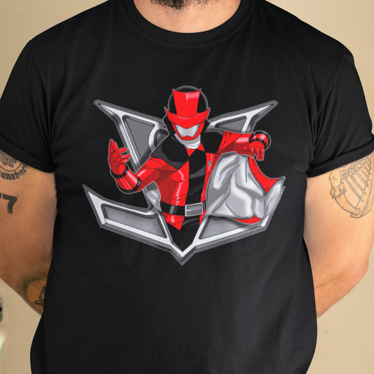 Super Sentai Inspired Lupinranger T shirt featuring Red ranger