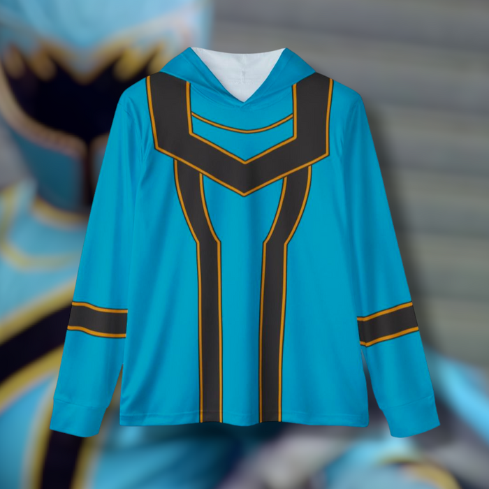 Magiranger Blue Hoodie (Full Print) Lightweight, Breathable, workout, pull over, fitness Hoodie Super Sentai Custom