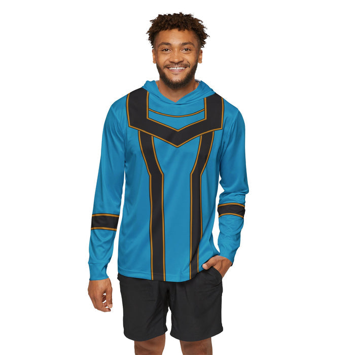 Magiranger Blue Hoodie (Full Print) Lightweight, Breathable, workout, pull over, fitness Hoodie Super Sentai Custom