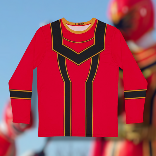 Magiranger Magi Red Long Sleeve Shirt (Full Print) Custom Graphic Art Cosplay Shirts Rangers Retro Vintage 90s